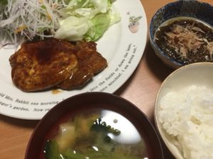 簡単とんてき定食