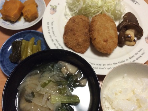 コロッケ＆メンチ定食