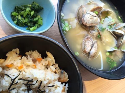 ちーば丼・あさりご飯とあさり具汁セット