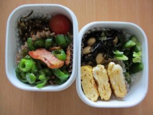 ピーマン主役お弁当