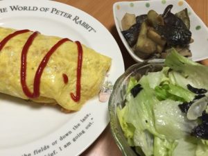 オムライス定食