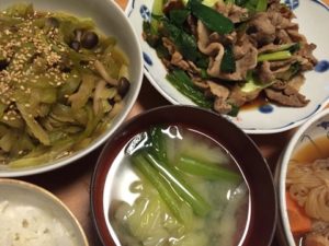 野菜たっぷり定食